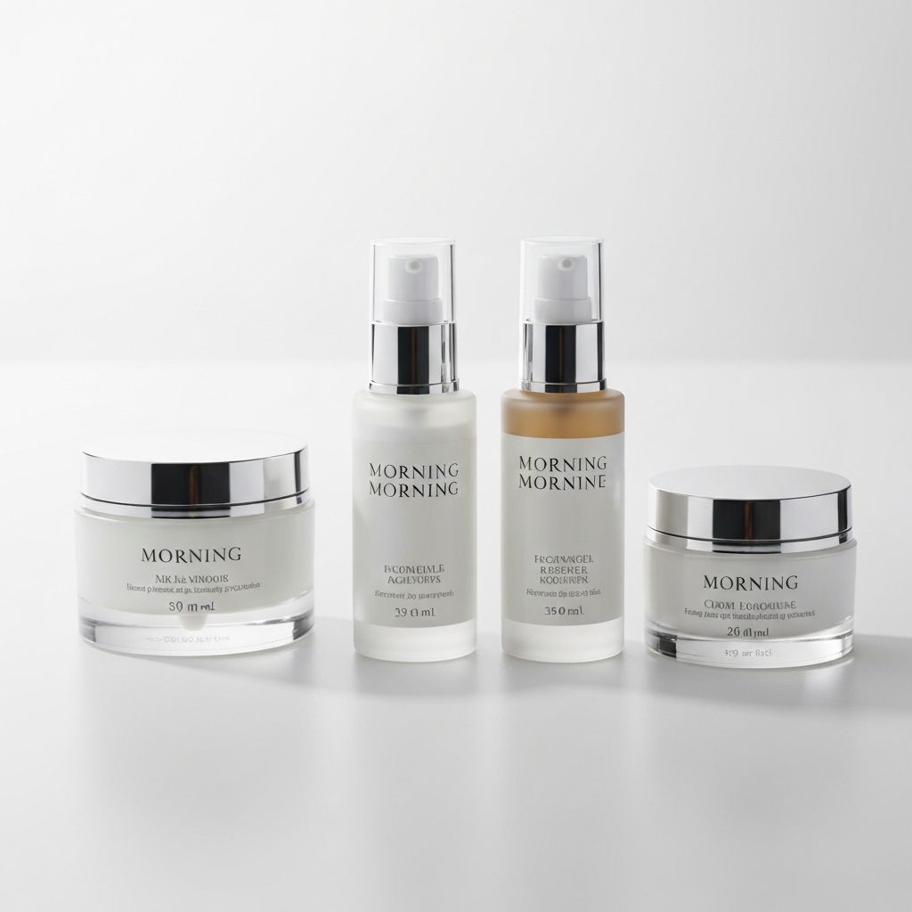 Set de rutina matutina con cremas y sueros